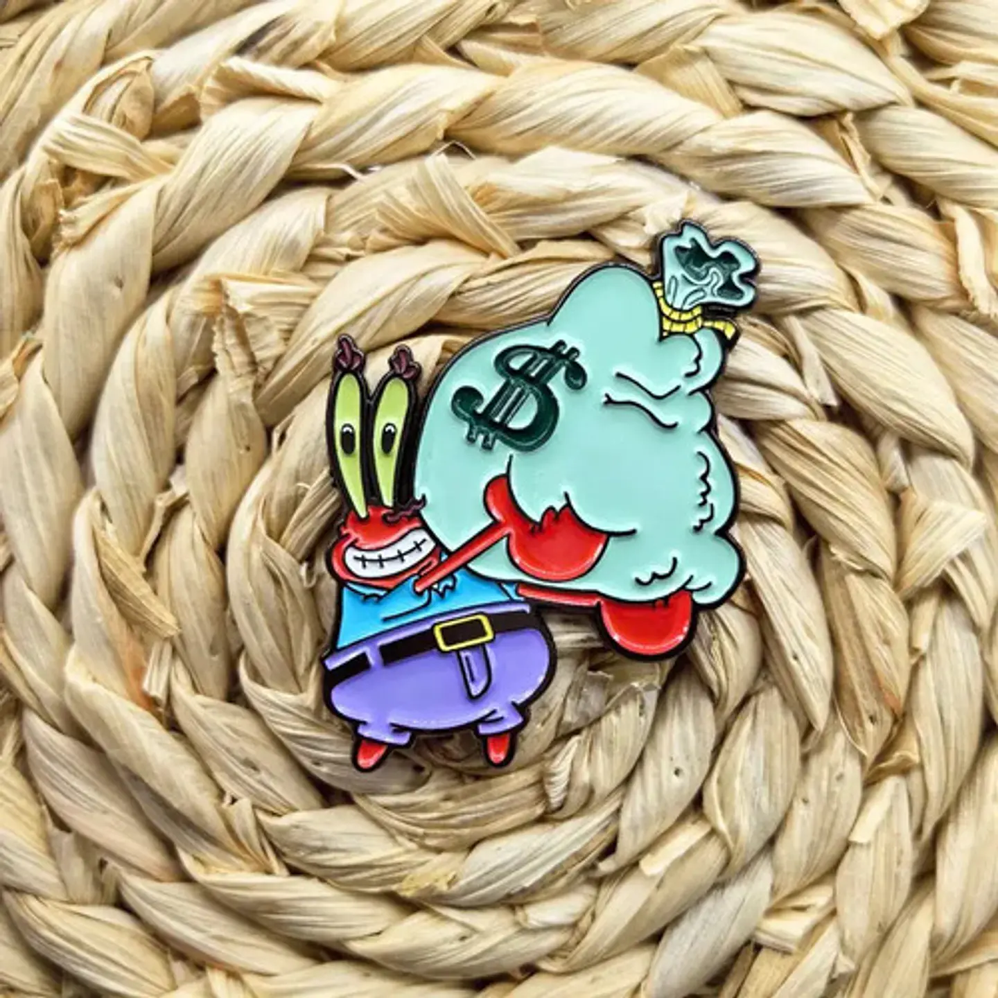 Pins De Don Cangrejo / Bob Esponja / Broches Metálicos 3