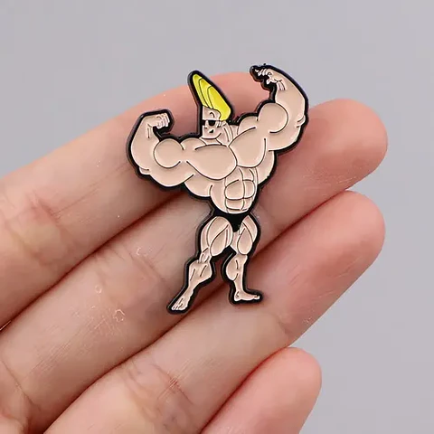 Pins De Johnny Bravo / Johnny / Pines Metálicos (broches)