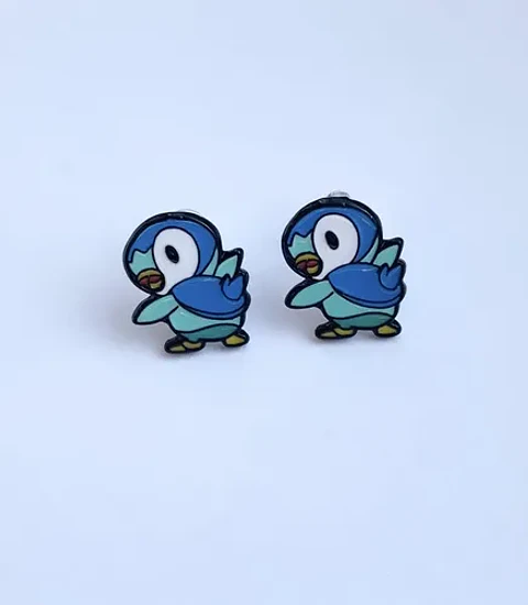 Aros Aretes Pendientes De Piplup / Acero Quirúrgico