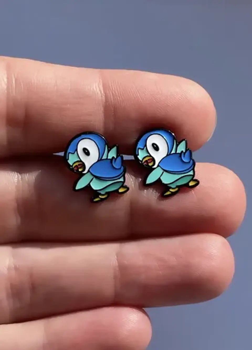 Aros Aretes Pendientes De Piplup / Acero Quirúrgico 3