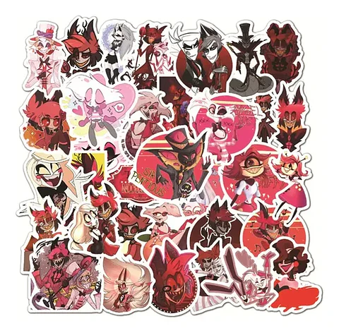 Hotel Hazbin - Set De 50 Stickers / Calcomanías