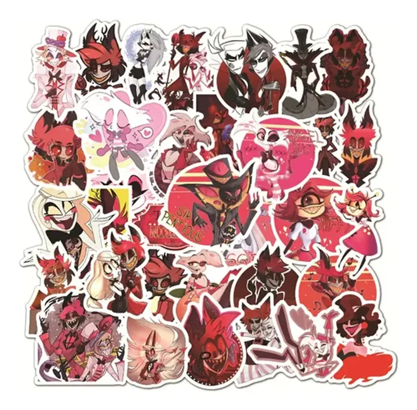 Hotel Hazbin - Set De 50 Stickers / Calcomanías 2