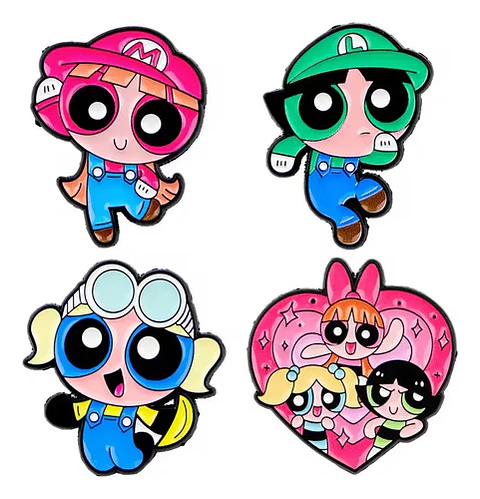 Pins De Bellota / Chicas Superpoderosas / Pines Metálicos