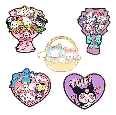 Pins De Sanrio / Hello Kitty - My Melody - Kuromi / Broches