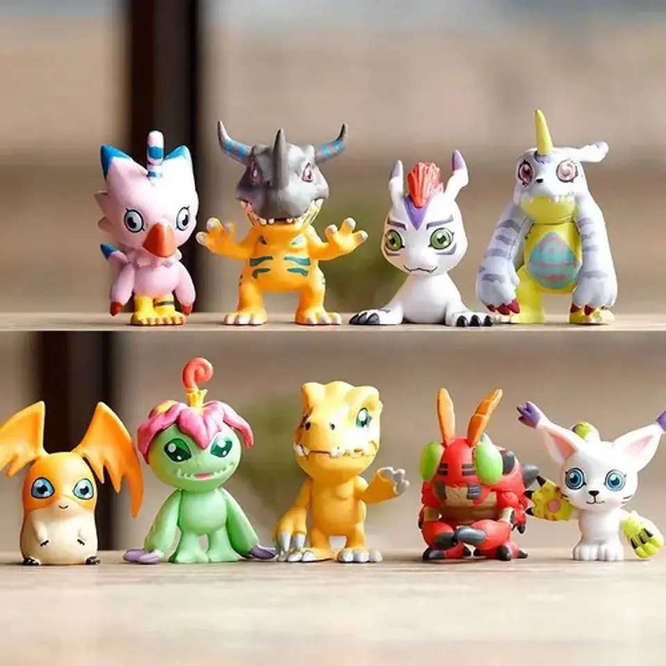 Set De 9 Figuritas De Digimon Adventure / Figuras De Acción 3