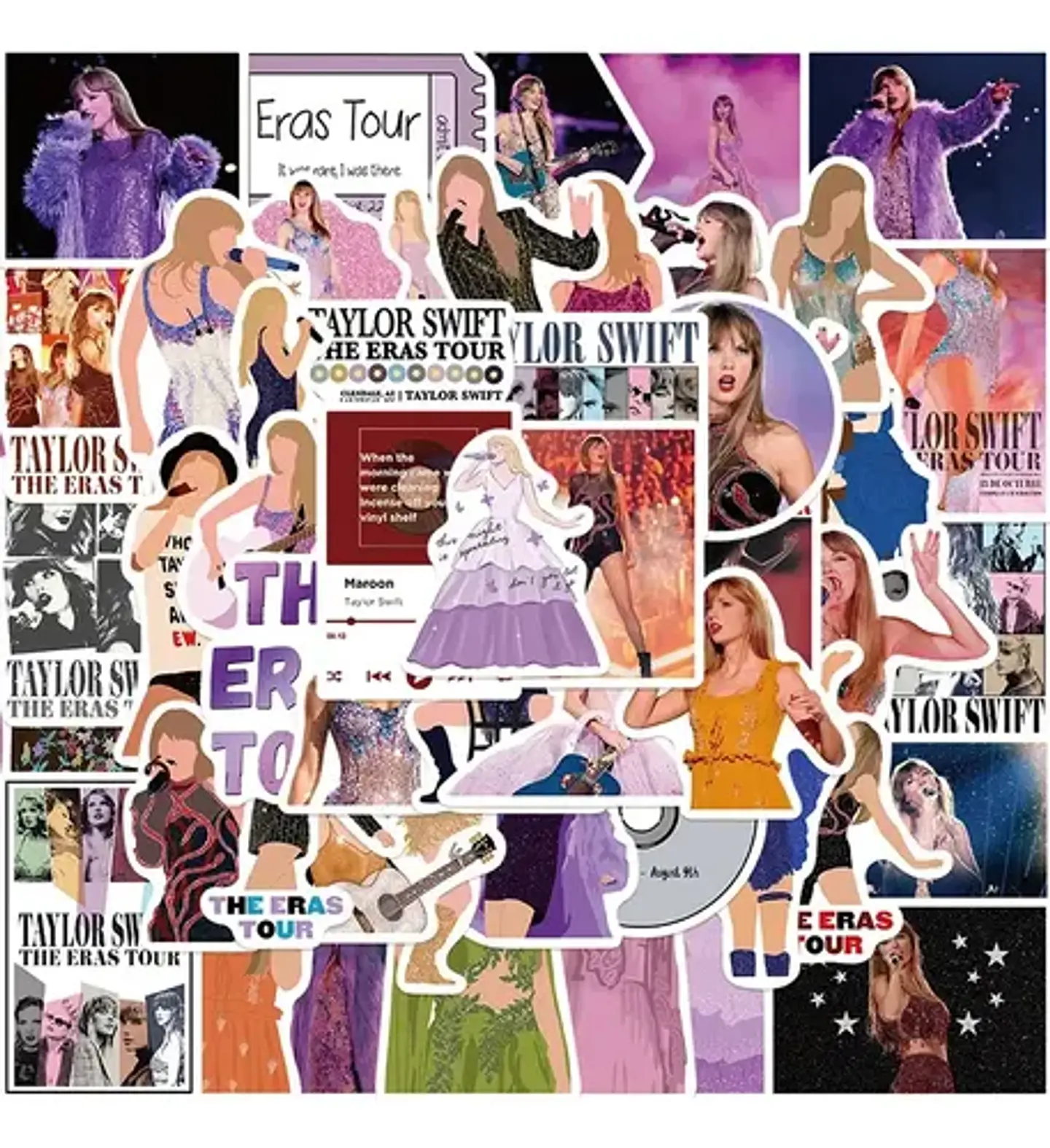 Taylor Swift - Set De 50 Stickers / Autoadhesivos 8