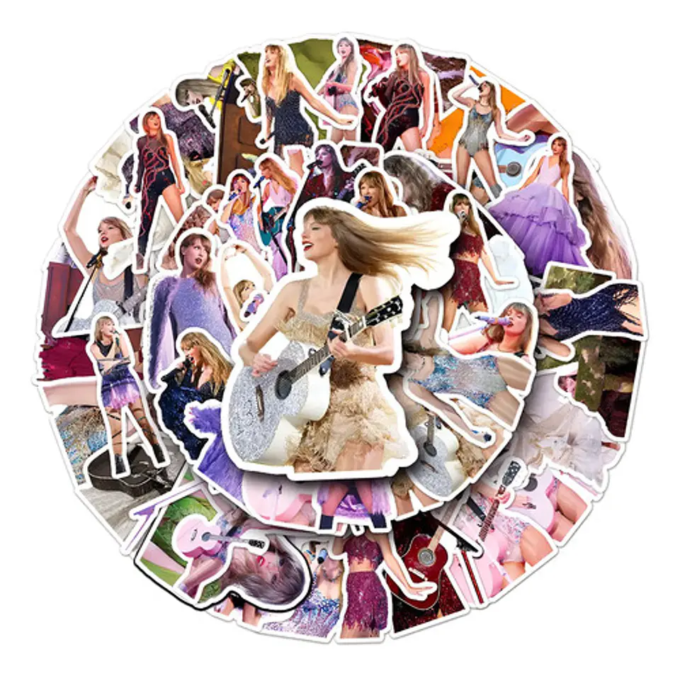 Taylor Swift - Set De 50 Stickers / Autoadhesivos 9