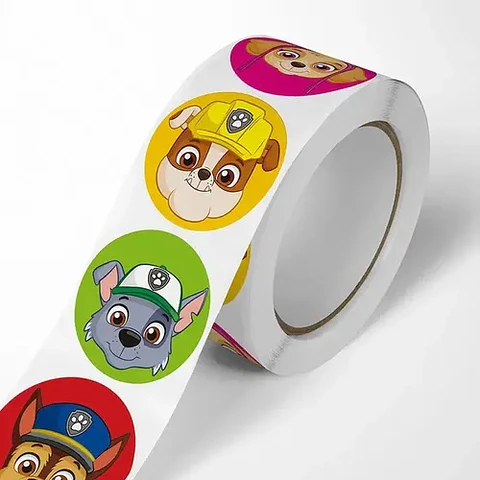 Patrulla Canina - Set De 500 Stickers / Rollo De Pegatinas