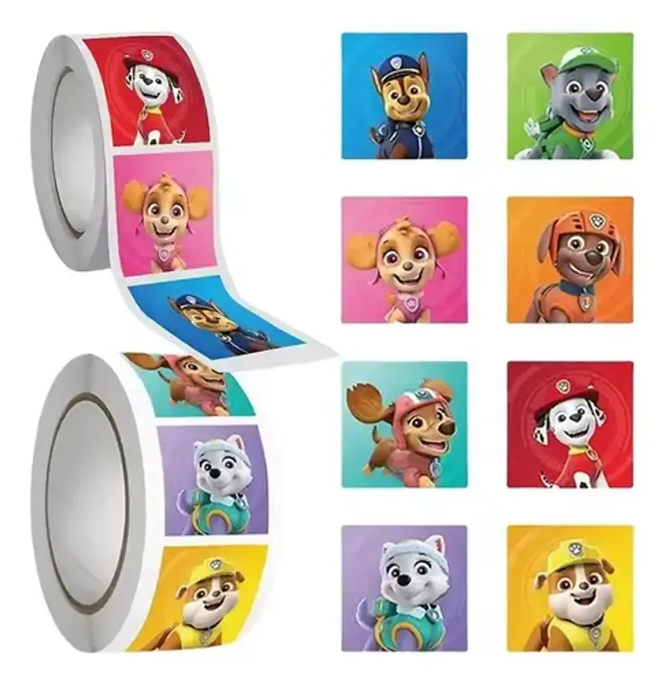 Patrulla Canina - Set De 500 Stickers / Rollo De Pegatinas 6