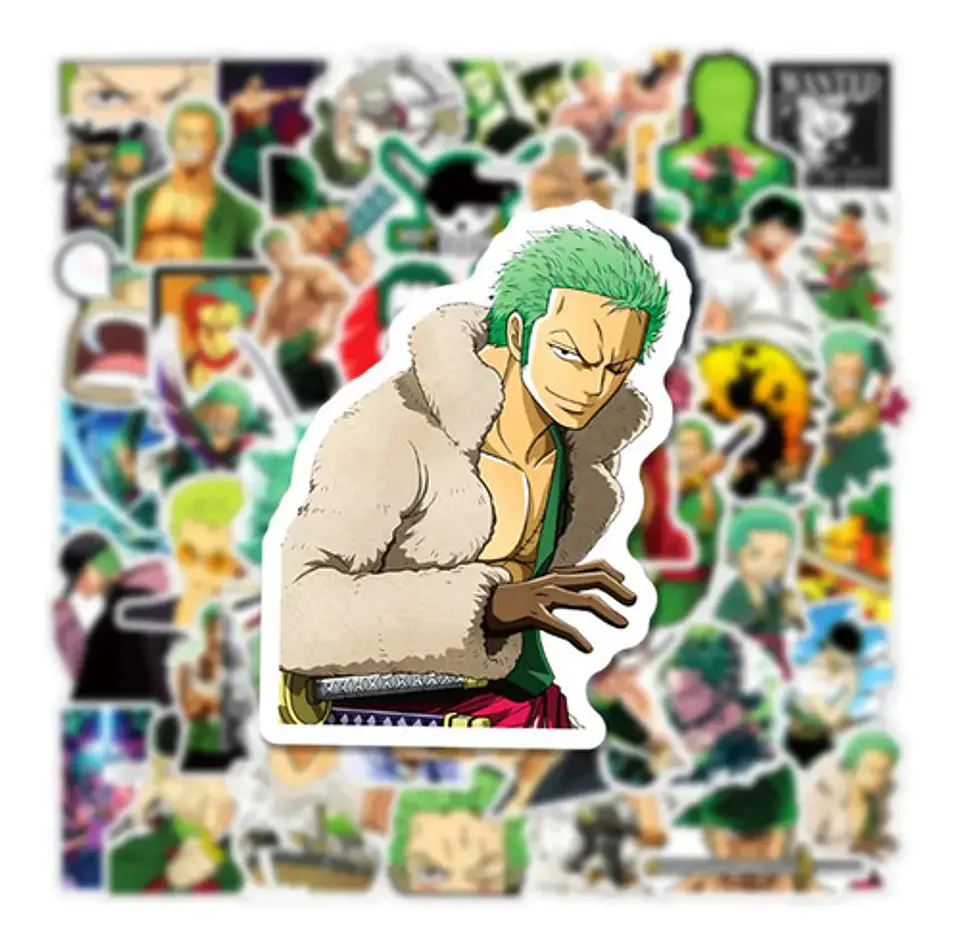 Roronoa Zoro - Set De 50 Stickers / Calcomanías 3