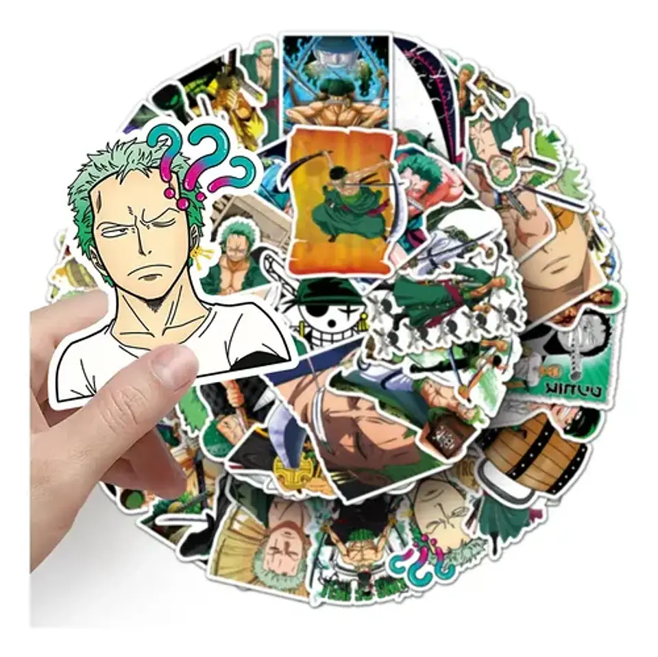 Roronoa Zoro - Set De 50 Stickers / Calcomanías 6