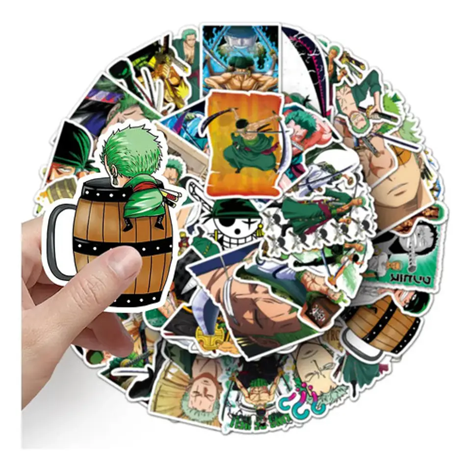 Roronoa Zoro - Set De 50 Stickers / Calcomanías 7