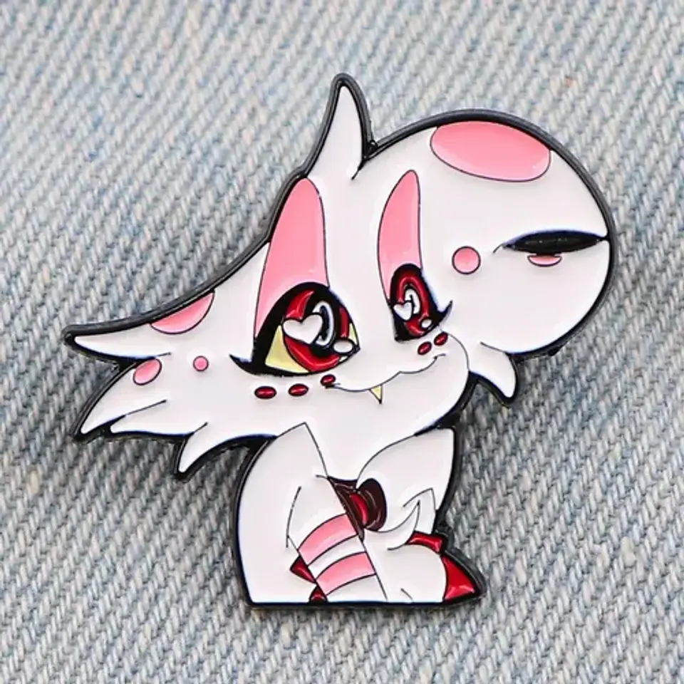 Pins De Angel Dust / Hazbin Hotel / Broches Metálicos 3