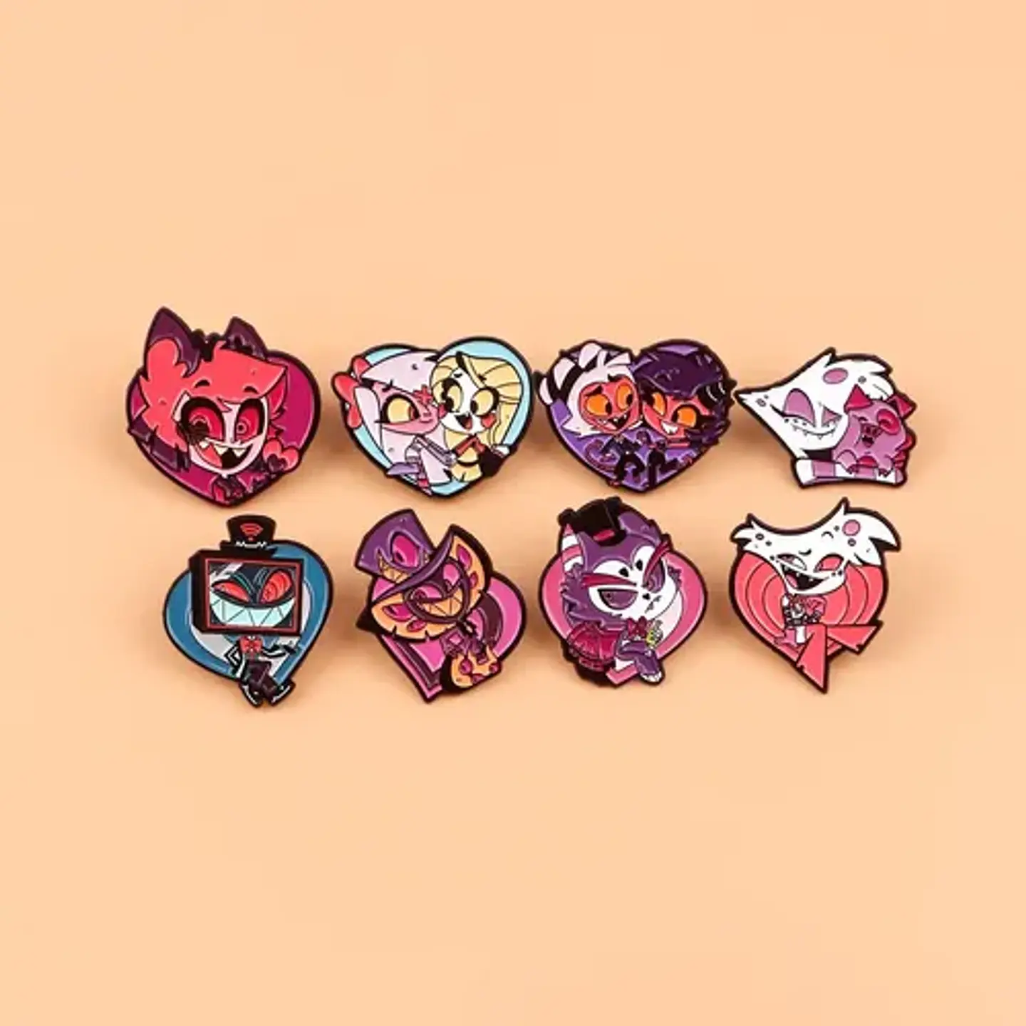 Pins De Angel Dust / Hazbin Hotel / Broches Metálicos 8