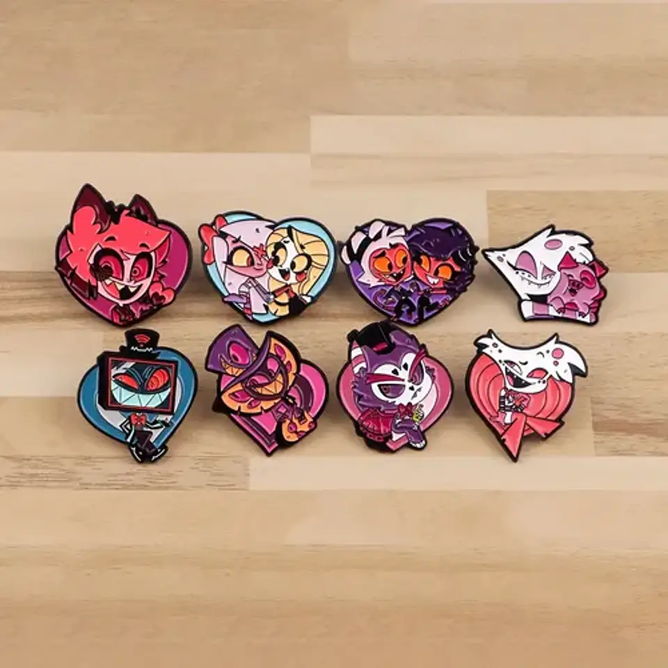 Pins De Angel Dust / Hazbin Hotel / Broches Metálicos 9