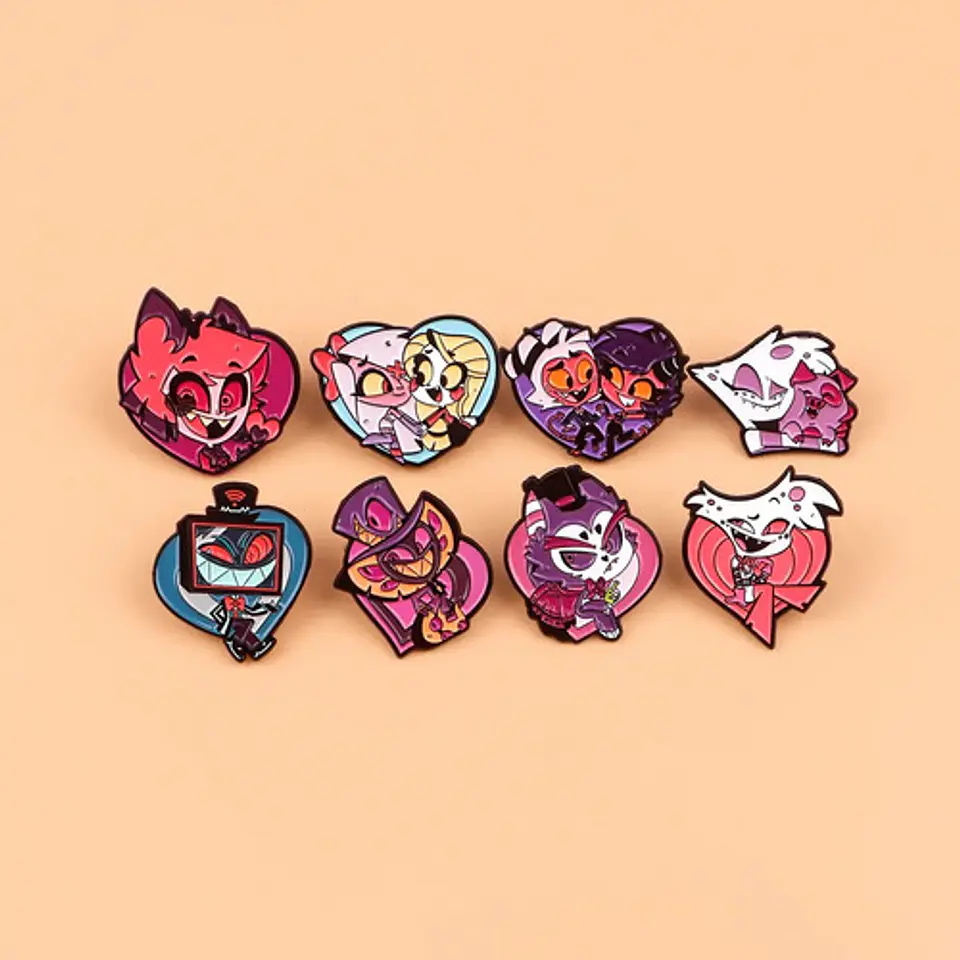 Pins De Angel Dust / Hazbin Hotel / Broches Metálicos 11