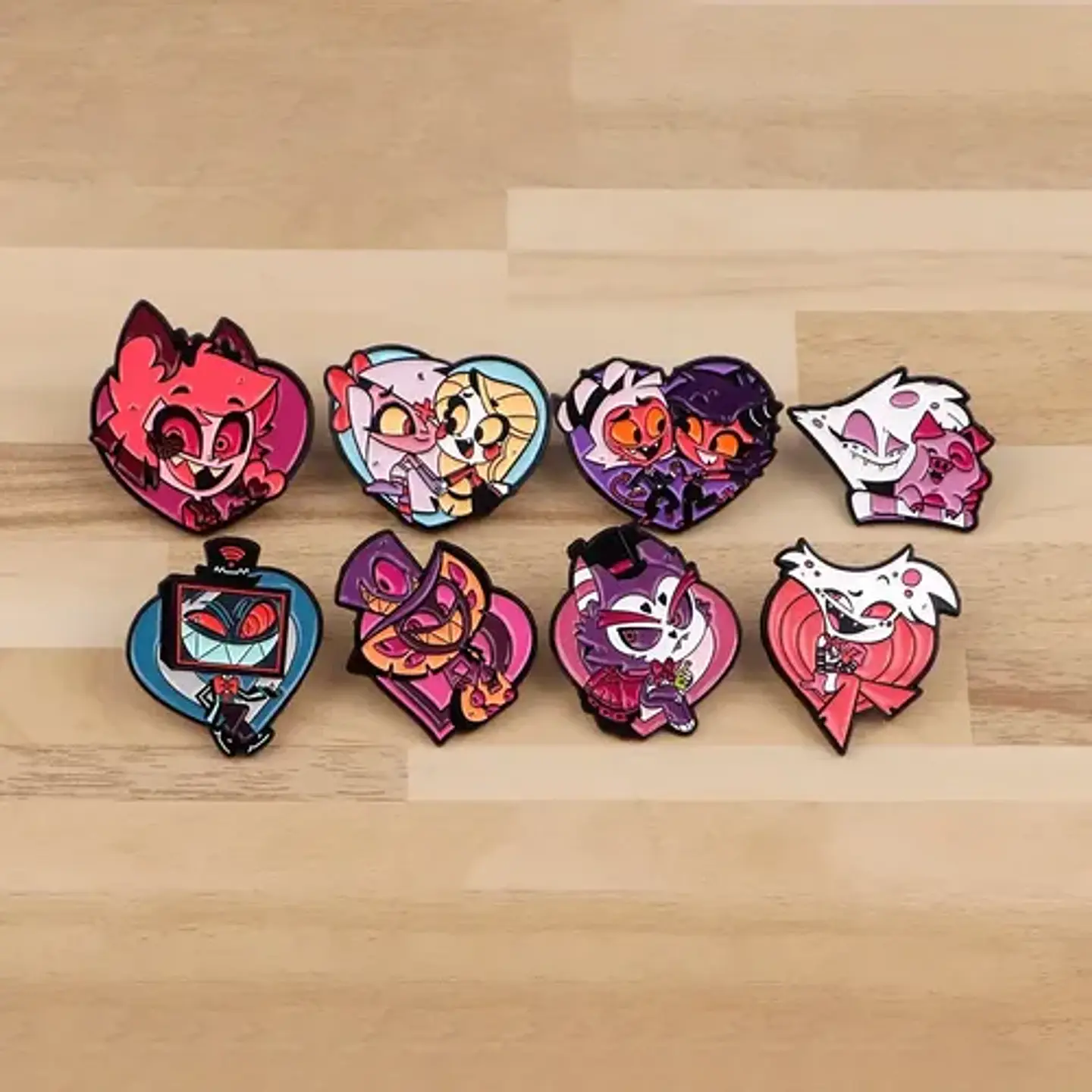 Pins De Angel Dust / Hazbin Hotel / Broches Metálicos 12