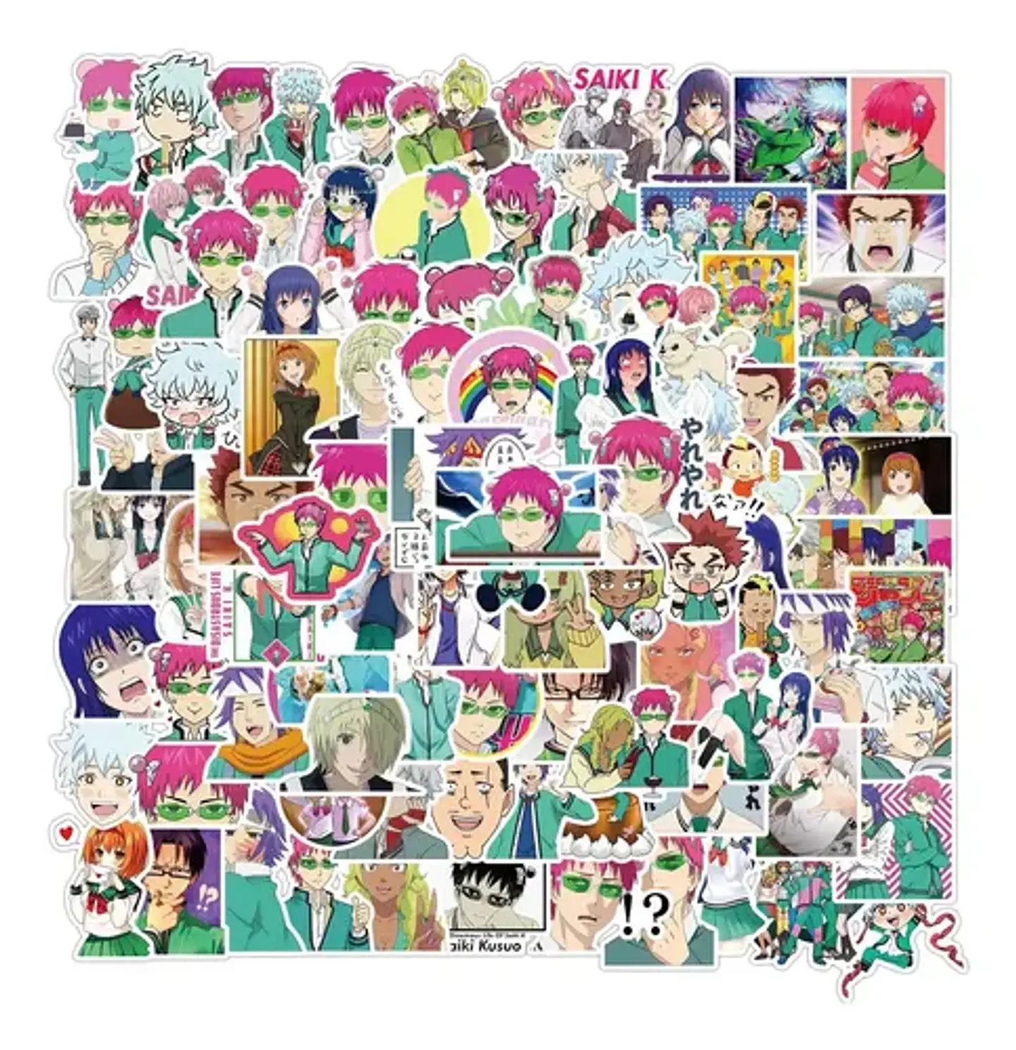 La Vida Desastrosa De Saiki K - Set De 50 Stickers Adhesivos 5