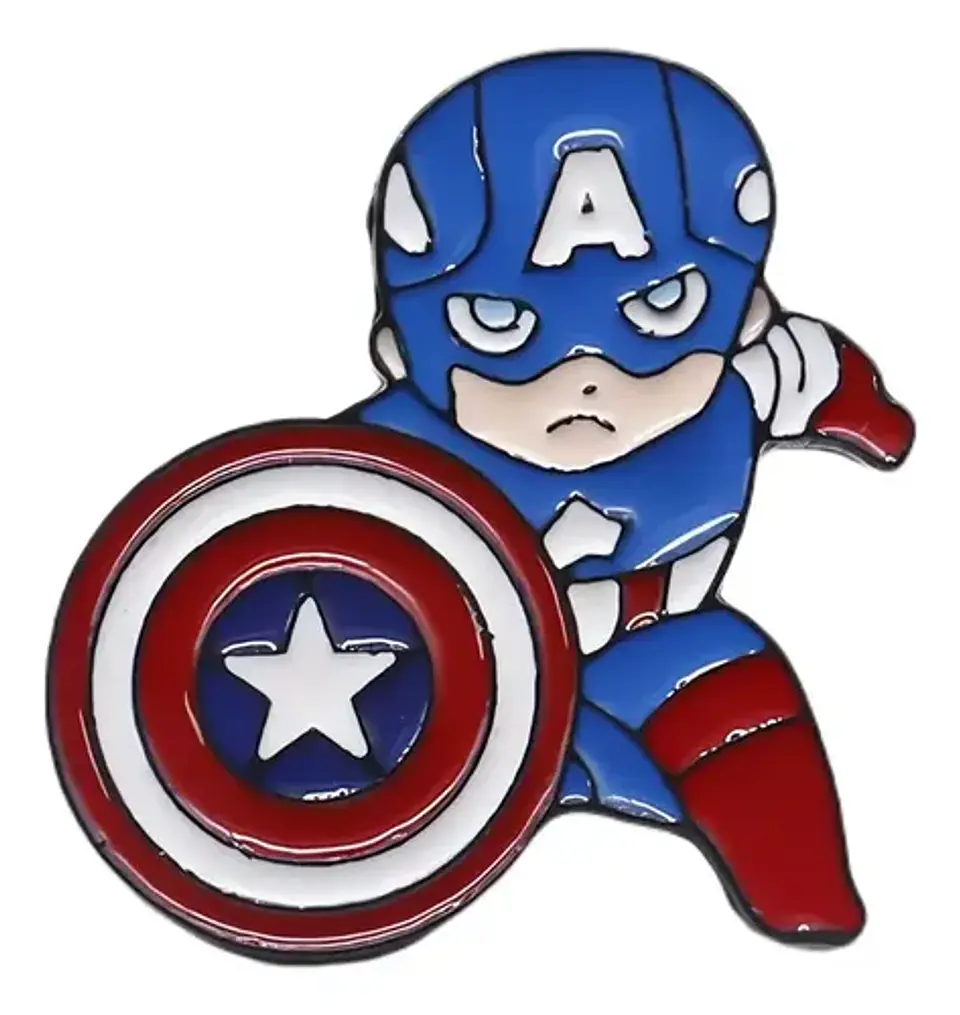 Pins De Capitán America / Marvel / Pines Metálicos 1