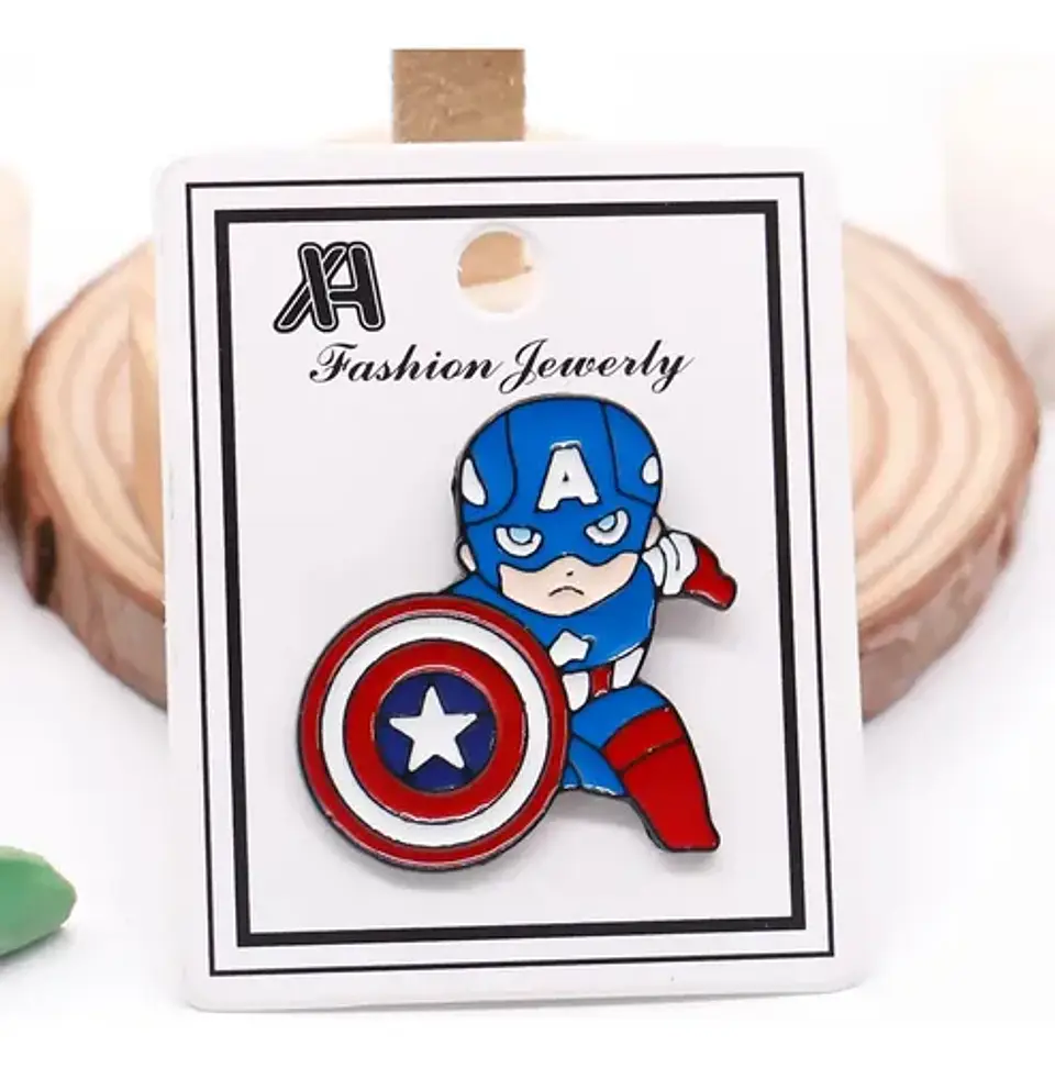 Pins De Capitán America / Marvel / Pines Metálicos 4