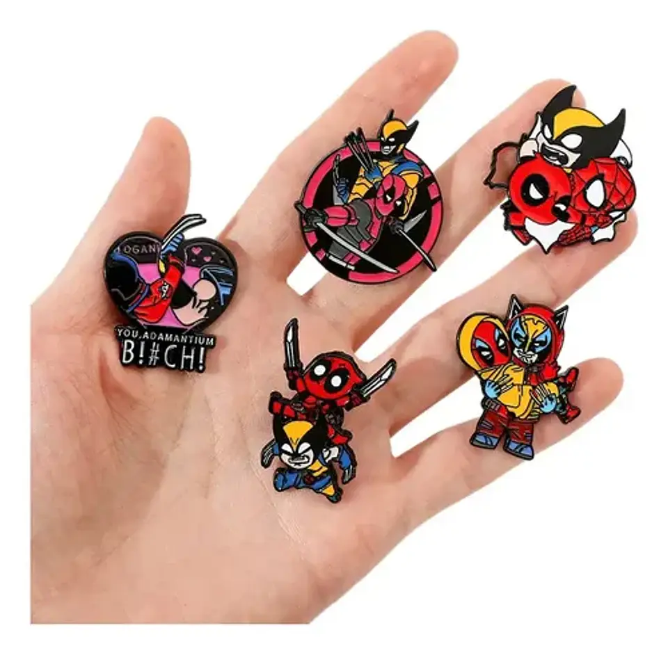 Pins De Deadpool And Wolverine / Deadpool / Pines Metálicos 3