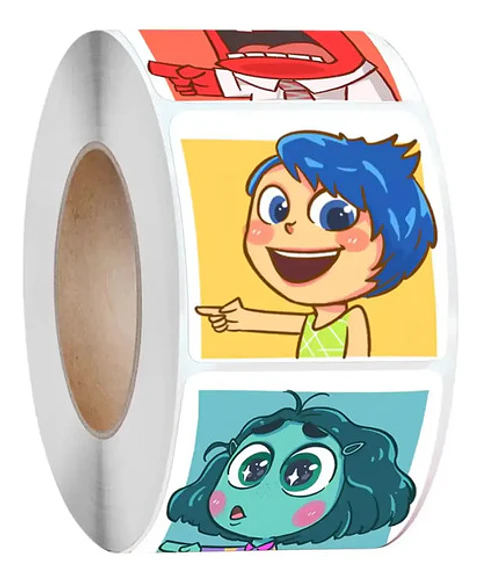 Intensamente 2 - Set De 500 Stickers / Rollo De Pegatinas