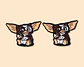 Aros Aretes Pendientes De Gremlins / Acero Quirúrgico - Miniatura 3