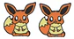 Aros Aretes Pendientes De Eevee / Acero Quirúrgico - Miniatura 1