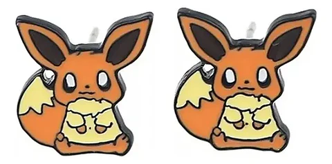 Aros Aretes Pendientes De Eevee / Acero Quirúrgico