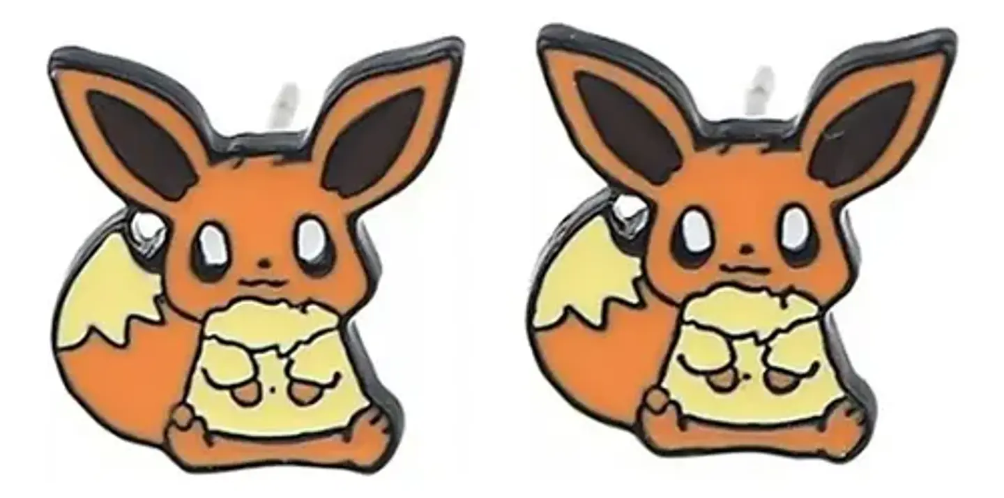 Aros Aretes Pendientes De Eevee / Acero Quirúrgico 2
