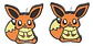 Aros Aretes Pendientes De Eevee / Acero Quirúrgico - Miniatura 2