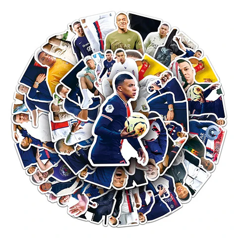 Kylian Mbappé - Set 50 Stickers / Calcomanías Autoadhesivas