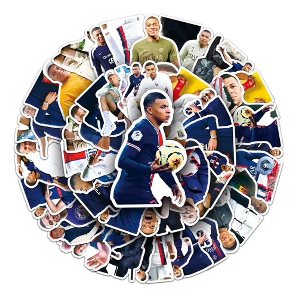 Kylian Mbappé - Set 50 Stickers / Calcomanías Autoadhesivas 1