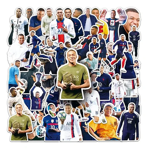 Kylian Mbappé - Set 50 Stickers / Calcomanías Autoadhesivas