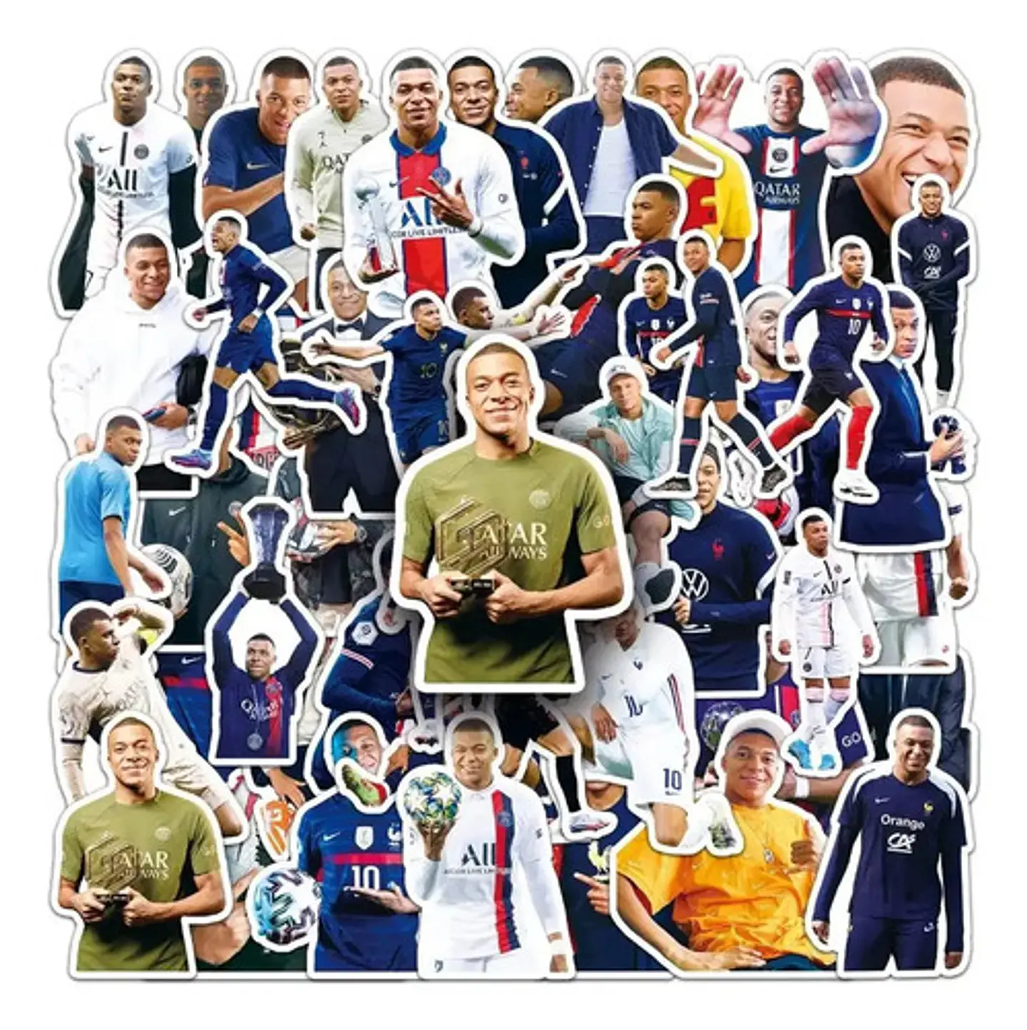 Kylian Mbappé - Set 50 Stickers / Calcomanías Autoadhesivas 2