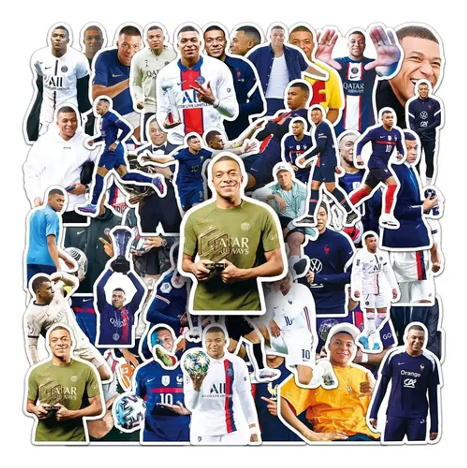 Kylian Mbappé - Set 50 Stickers / Calcomanías Autoadhesivas 2