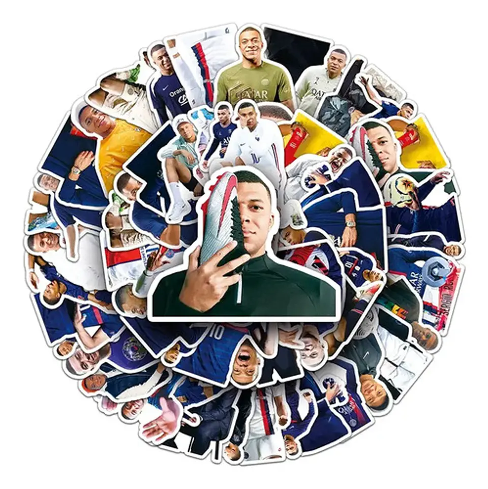 Kylian Mbappé - Set 50 Stickers / Calcomanías Autoadhesivas 4