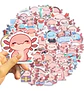 Axolotl / Ajolote - Set De 50 Stickers / Calcomanías - Miniatura 4