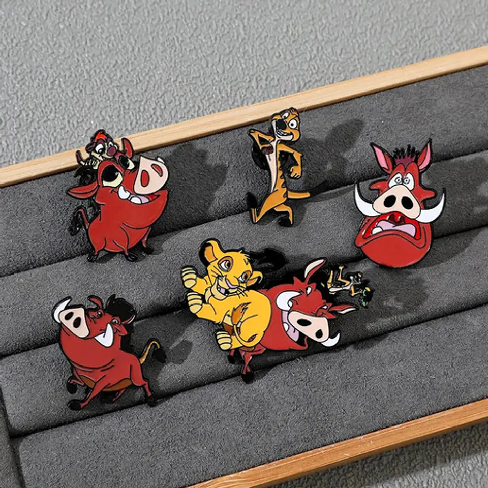 Pins De Pumba / Timón Y Pumba / Pines Metálicos (broches) 7