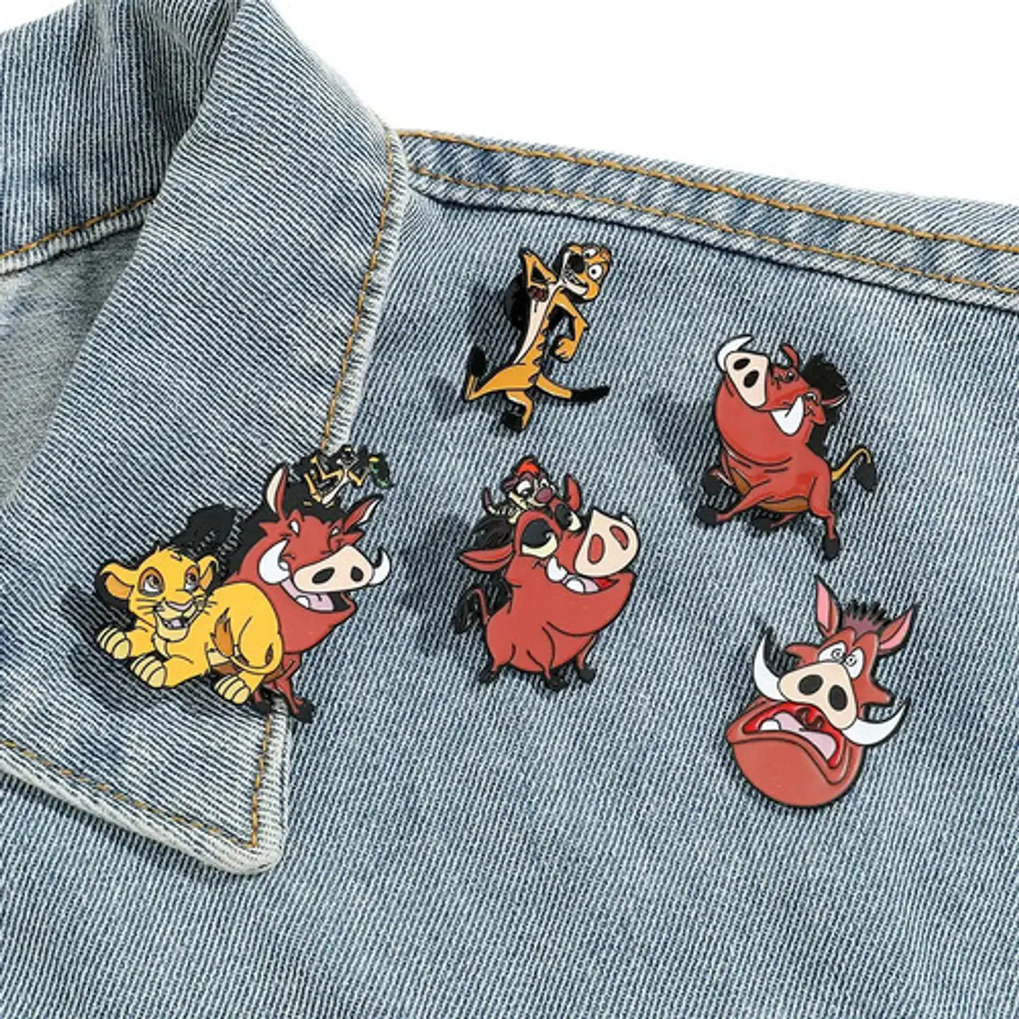 Pins De Pumba / Timón Y Pumba / Pines Metálicos (broches) 10
