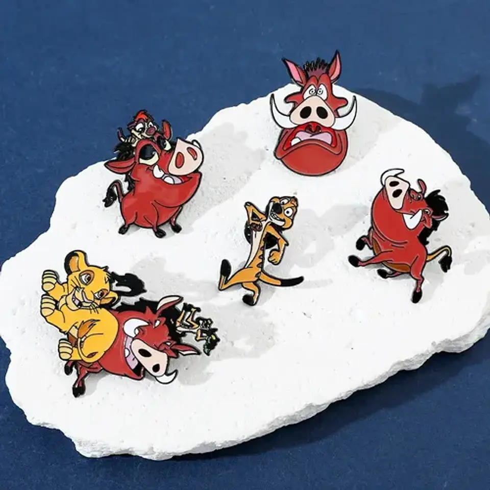 Pins De Pumba / Timón Y Pumba / Pines Metálicos (broches) 18