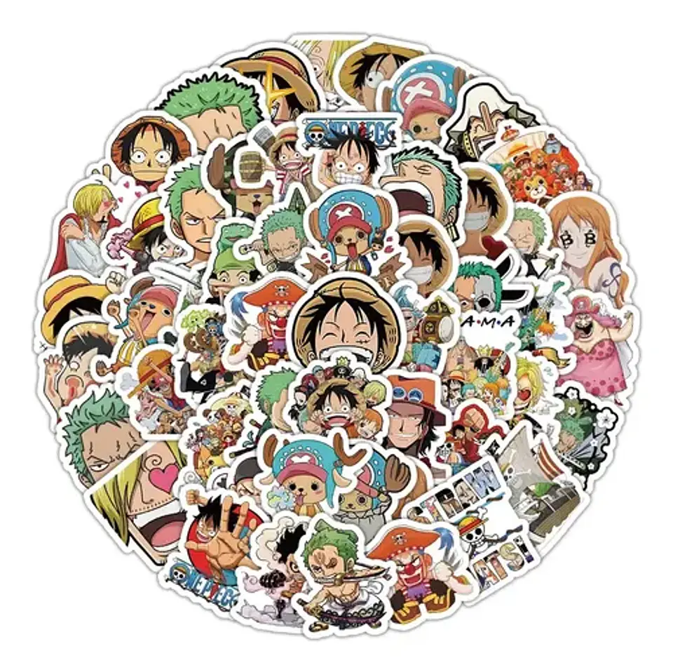 Set 100 Stickers De One Piece - Pegatinas / Calcomanías 3