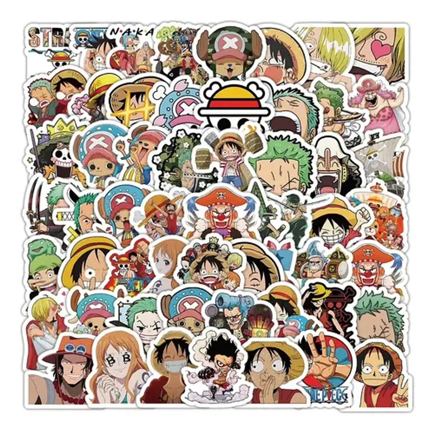 Set 100 Stickers De One Piece - Pegatinas / Calcomanías 6