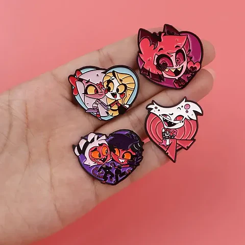 Pins De Alastor / Hazbin Hotel / Broches Metálicos (pines)