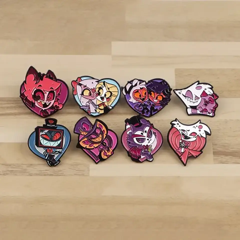 Pins De Alastor / Hazbin Hotel / Broches Metálicos (pines) 3