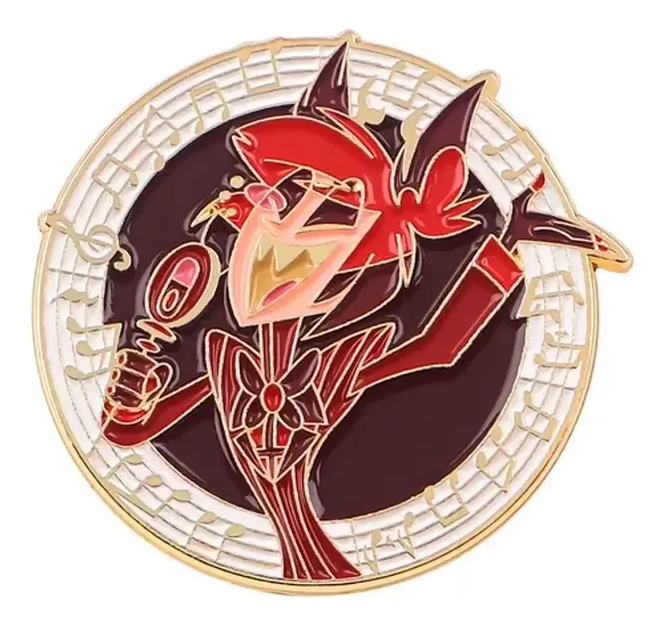 Pins De Alastor / Hazbin Hotel / Broches Metálicos (pines) 5