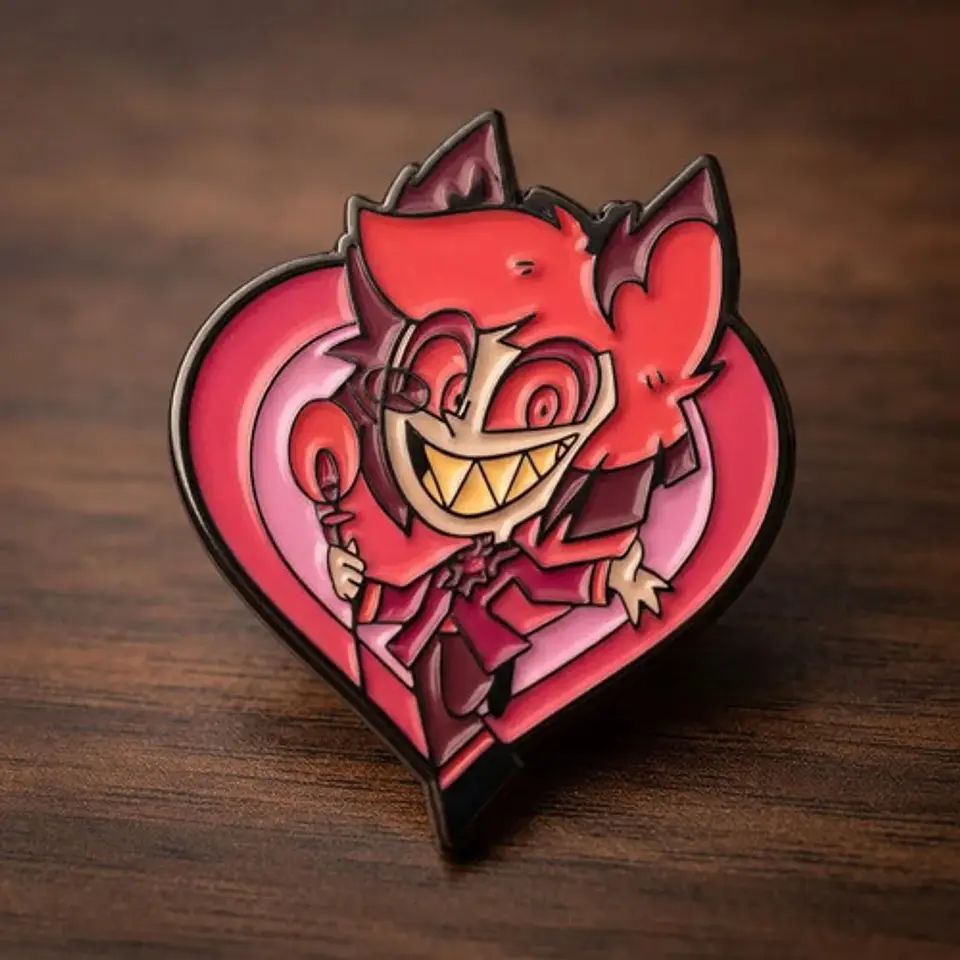Pins De Alastor / Hazbin Hotel / Broches Metálicos (pines) 9
