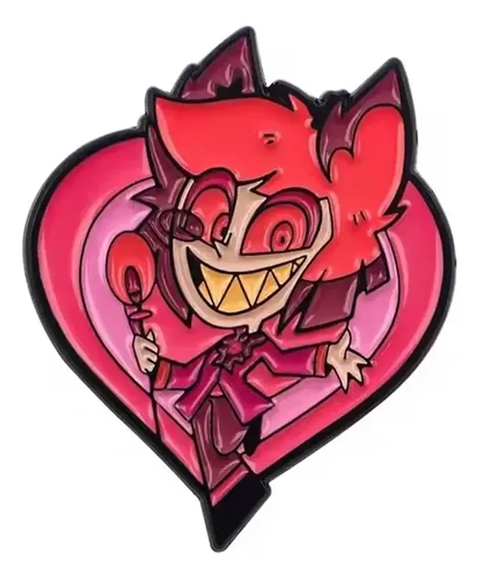 Pins De Alastor / Hazbin Hotel / Broches Metálicos (pines) 10