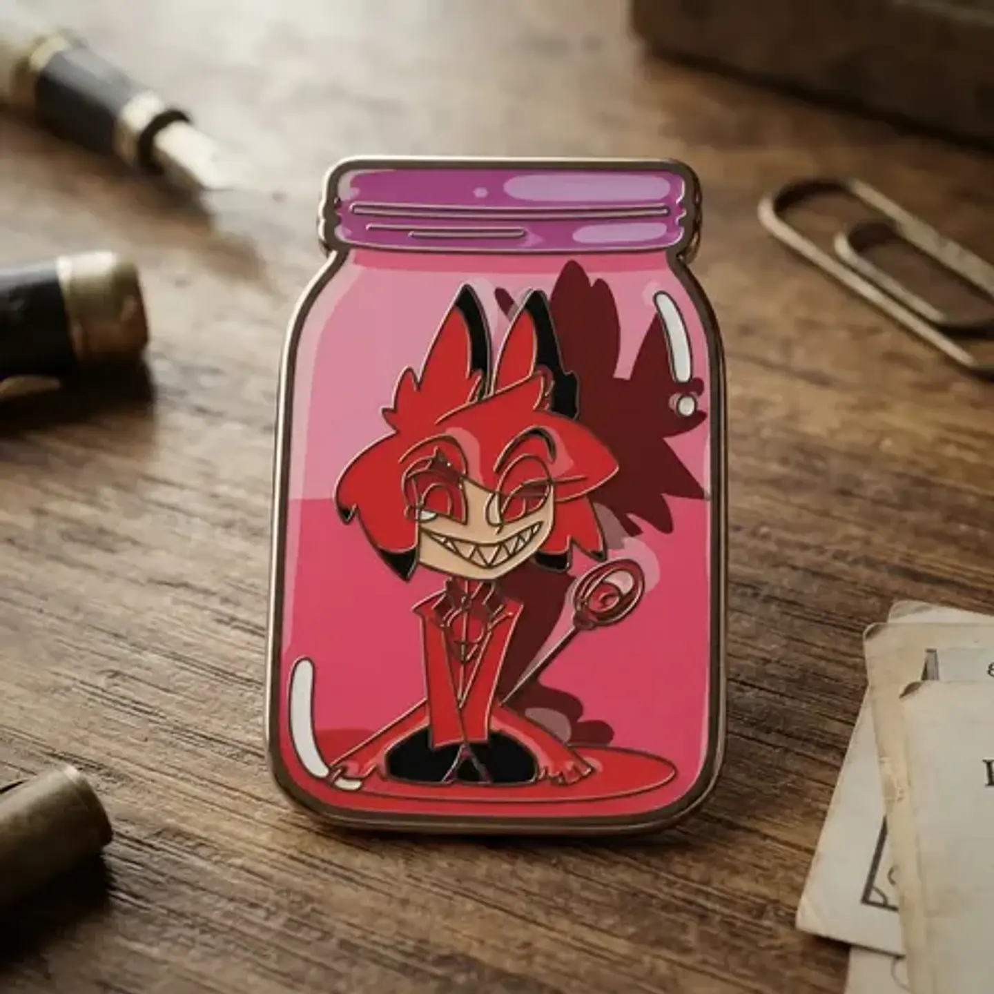 Pins De Alastor / Hazbin Hotel / Broches Metálicos (pines) 15