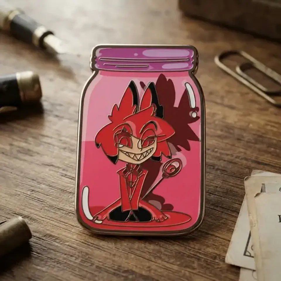 Pins De Alastor / Hazbin Hotel / Broches Metálicos (pines) 15